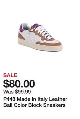 Marshalls P448 Made In Italy Leather Bali Color Block Sneakers offer
