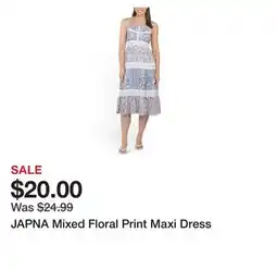 Marshalls JAPNA Mixed Floral Print Maxi Dress offer