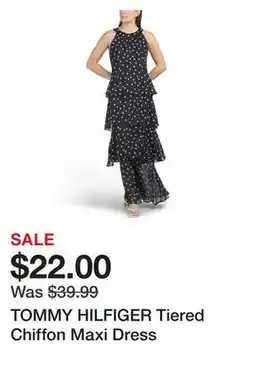 Marshalls TOMMY HILFIGER Tiered Chiffon Maxi Dress offer