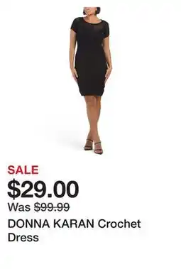Marshalls DONNA KARAN Crochet Dress offer