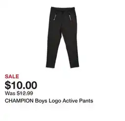 Marshalls CHAMPION Boys Logo Active Pants offer