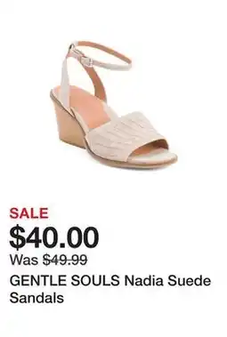 Marshalls GENTLE SOULS Nadia Suede Sandals offer