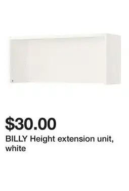 Ikea BILLY Height extension unit, white offer