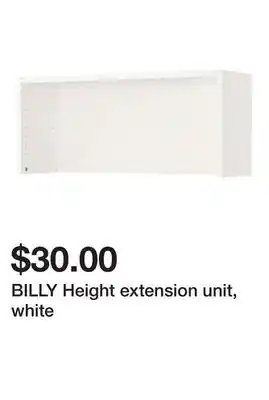 Ikea BILLY Height extension unit, white offer