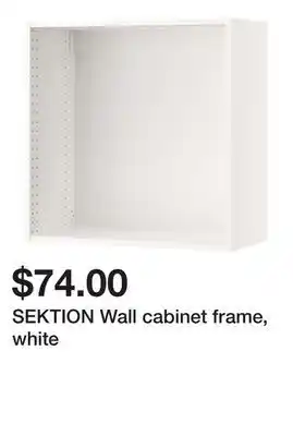 Ikea SEKTION Wall cabinet frame, white offer