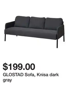 Ikea GLOSTAD Sofa, Knisa dark gray offer