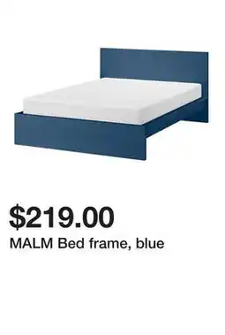 Ikea MALM Bed frame, blue offer