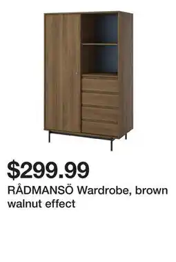 Ikea RÅDMANSÖ Wardrobe, brown walnut effect offer