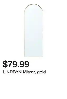 Ikea LINDBYN Mirror, gold offer