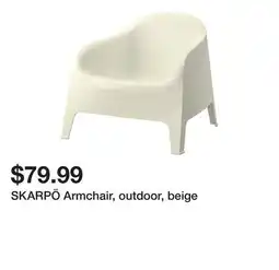 Ikea SKARPÖ Armchair, outdoor, beige offer