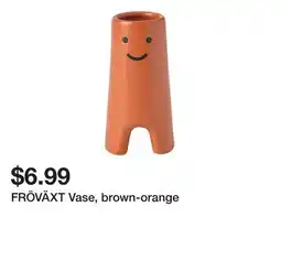Ikea FRÖVÄXT Vase, brown-orange offer