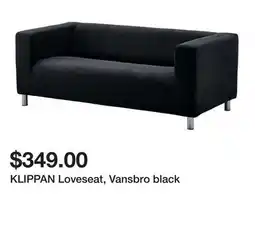 Ikea KLIPPAN Loveseat, Vansbro black offer