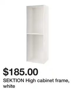 Ikea SEKTION High cabinet frame, white offer