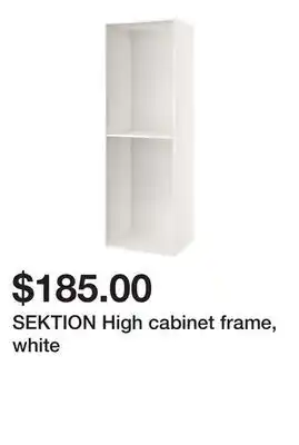 Ikea SEKTION High cabinet frame, white offer
