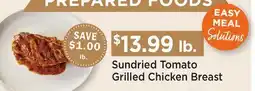Heinen's Sundried Tomato Grilled Chicken Breast offer