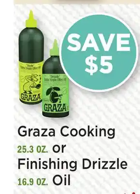 Heinen's Graza Cooking 25.3 OZ. or Finishing Drizzle 16.9 OZ. Oil offer