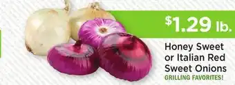 Heinen's Honey Sweet or Italian Red Sweet Onions offer