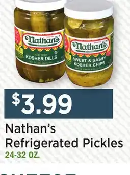 Heinen's Nathan's Refrigerated Pickles offer