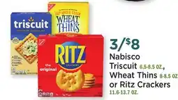 Heinen's Nabisco Triscuit 6.5-8.5 OZ., Wheat Thins 8-8.5 OZ. or Ritz Crackers 11.6-13.7 OZ offer
