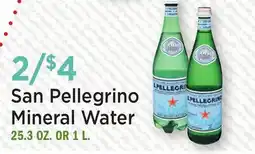 Heinen's San Pellegrino Mineral Water offer