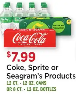 Heinen's Coke, Sprite or Seagram's Products offer