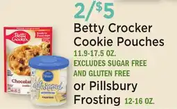 Heinen's Betty Crocker Cookie Pouches 11.9-17.5 OZ. or Pillsbury Frosting 12-16 OZ offer