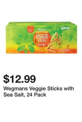 Wegmans Wegmans Veggie Sticks with Sea Salt, 24 Pack offer