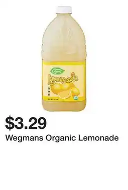 Wegmans Wegmans Organic Lemonade offer