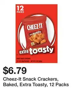 Wegmans Cheez-It Snack Crackers, Baked, Extra Toasty, 12 Packs offer