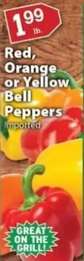 Associated Red, Orange or Yellow Bell Peppers offer