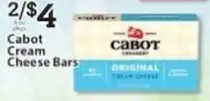 Associated Cabot cream cheese bars offer