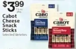 Associated Cabot cheese snack sticks offer