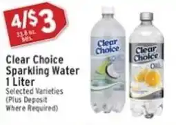 Associated Clear choice sparkling water offer
