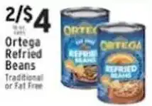 Associated Ortega refried beans offer