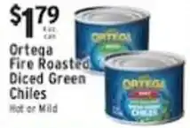Associated Ortega fire roasted diced green chiles offer