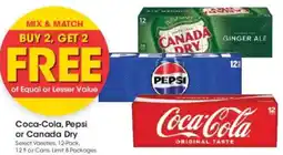 Kroger Coca-Cola and Pepsi or Canada Dry offer