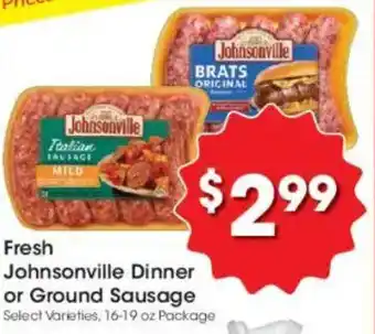 Kroger Fresh Johnsonville Dinner or Ground Sausage offer