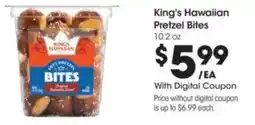 Kroger King's Hawaiian Pretzel Bites offer