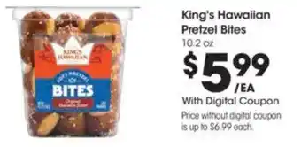 Kroger King's Hawaiian Pretzel Bites offer