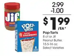 Kroger Pop-Tarts or Jif offer
