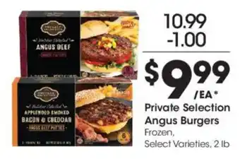 Kroger Private Selection Angus Burgers offer