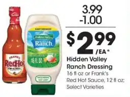 Kroger Hidden Valley Ranch Dressing offer