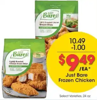 Kroger Just Bare Frozen Chicken offer