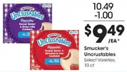 Kroger Smucker's Uncrustables offer