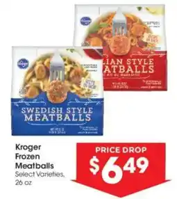 Kroger Kroger Frozen Meatballs offer