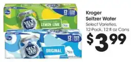 Kroger Kroger Seltzer Water offer
