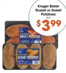 Kroger Kroger Baker Russet or Sweet Potatoes offer