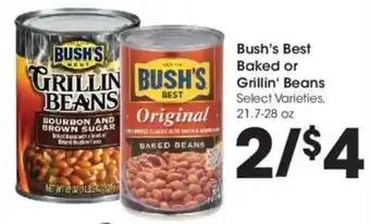 Kroger Bush's Best Baked or Grillin' Beans offer