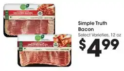 Kroger Simple Truth Bacon offer