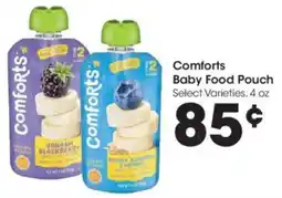 Kroger Comforts Baby Food Pouch offer